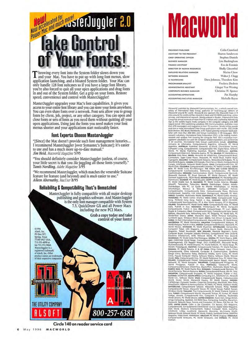 MacWorld9605May1996 — page 8