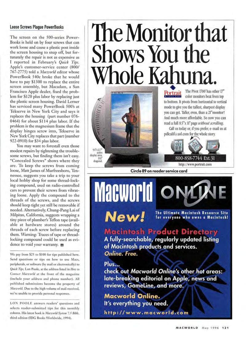MacWorld9605May1996 — page 133