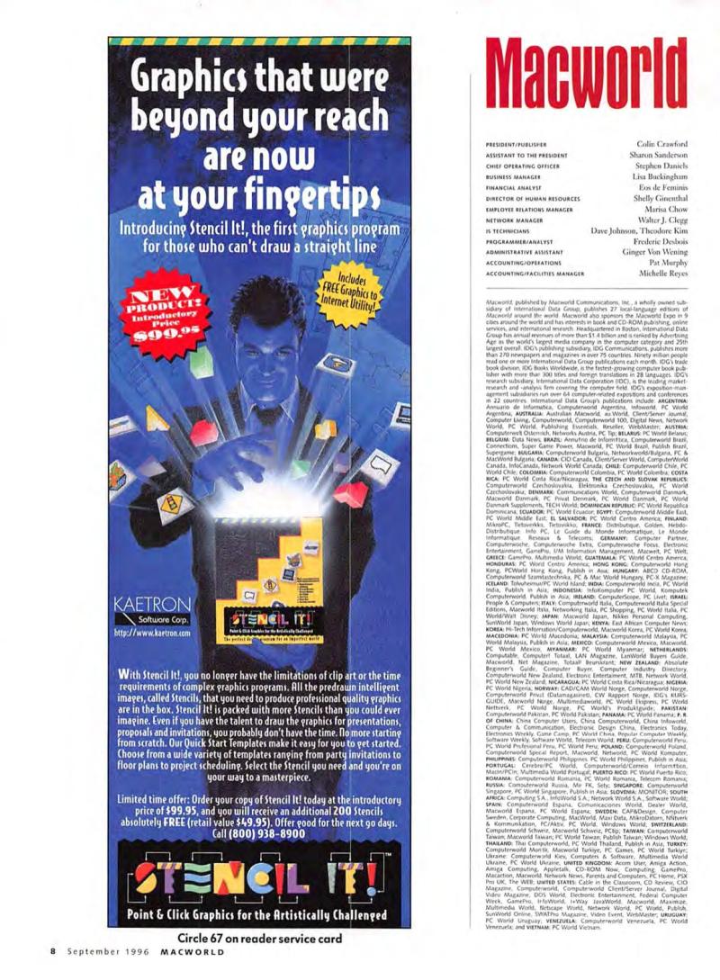 MacWorld9609September1996 — page 10