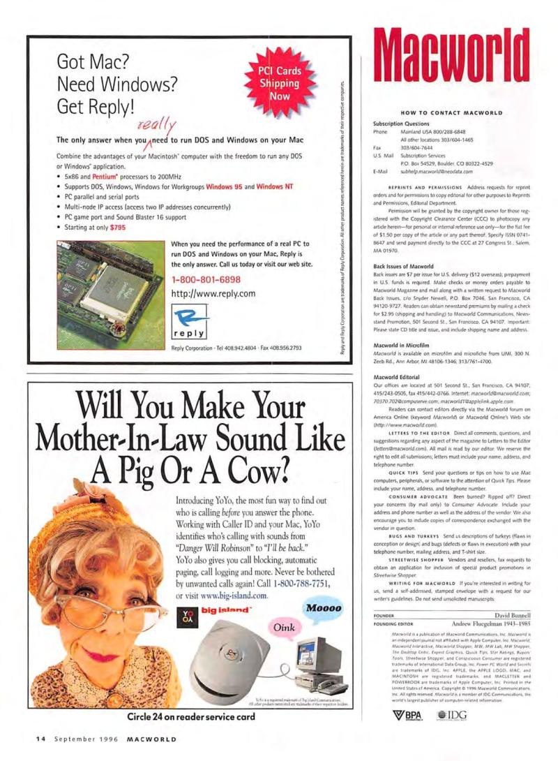 MacWorld9609September1996 — page 16