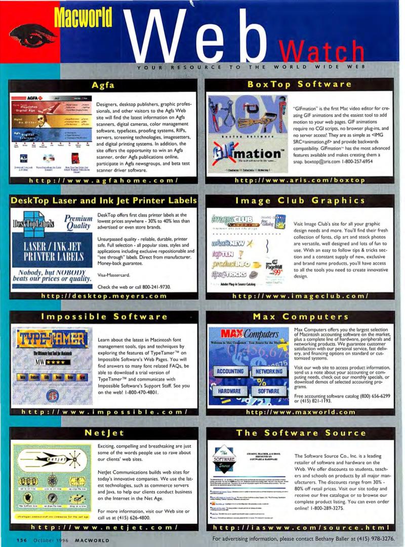MacWorld9610October1996 — page 158