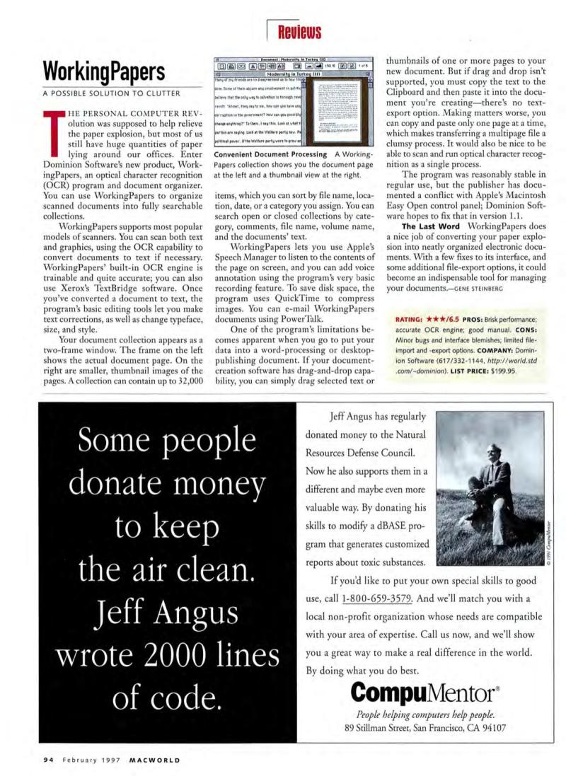 MacWorld9702February1997 — page 98