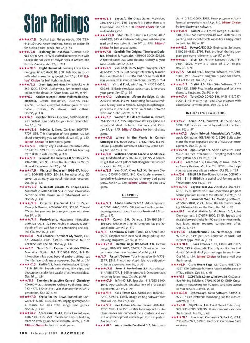 MacWorld9702February1997 — page 104