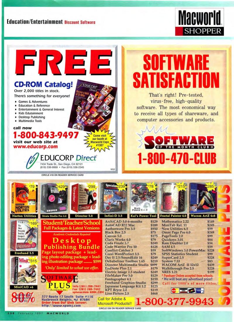 MacWorld9702February1997 — page 242
