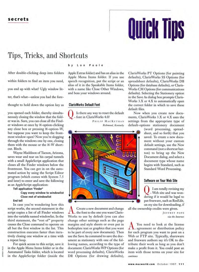 MacWorld9710October1997 — page 107