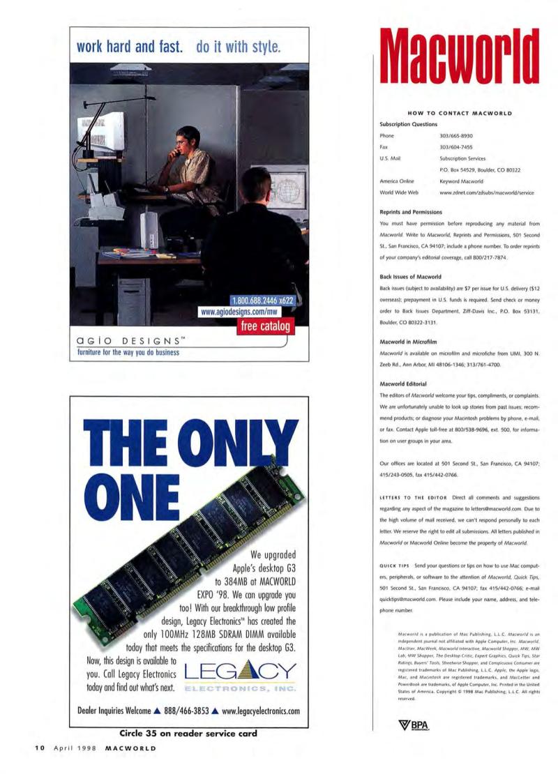 MacWorld9804April1998 — page 12
