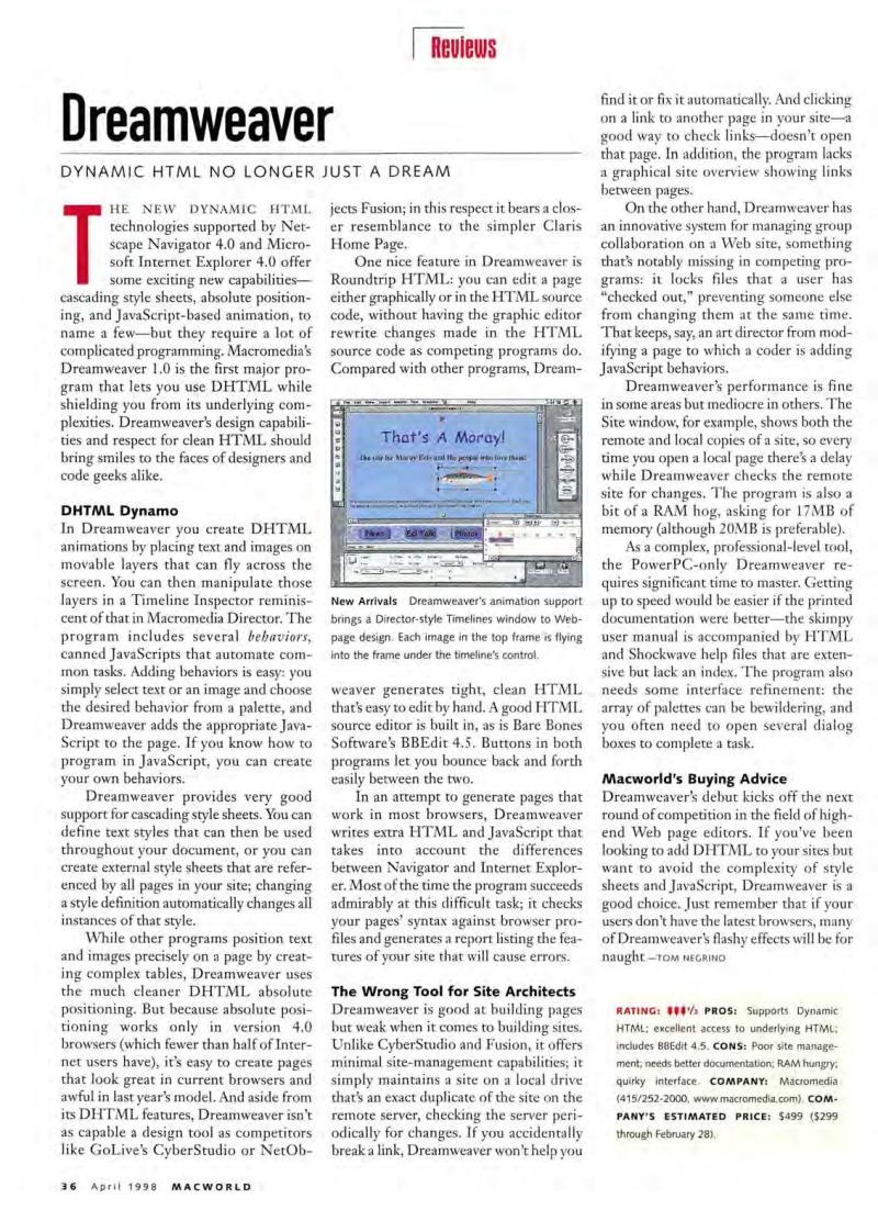 MacWorld9804April1998 — page 38