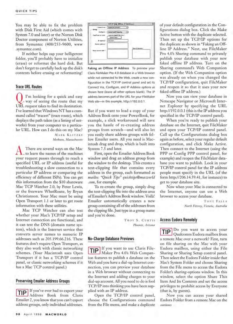 MacWorld9804April1998 — page 100