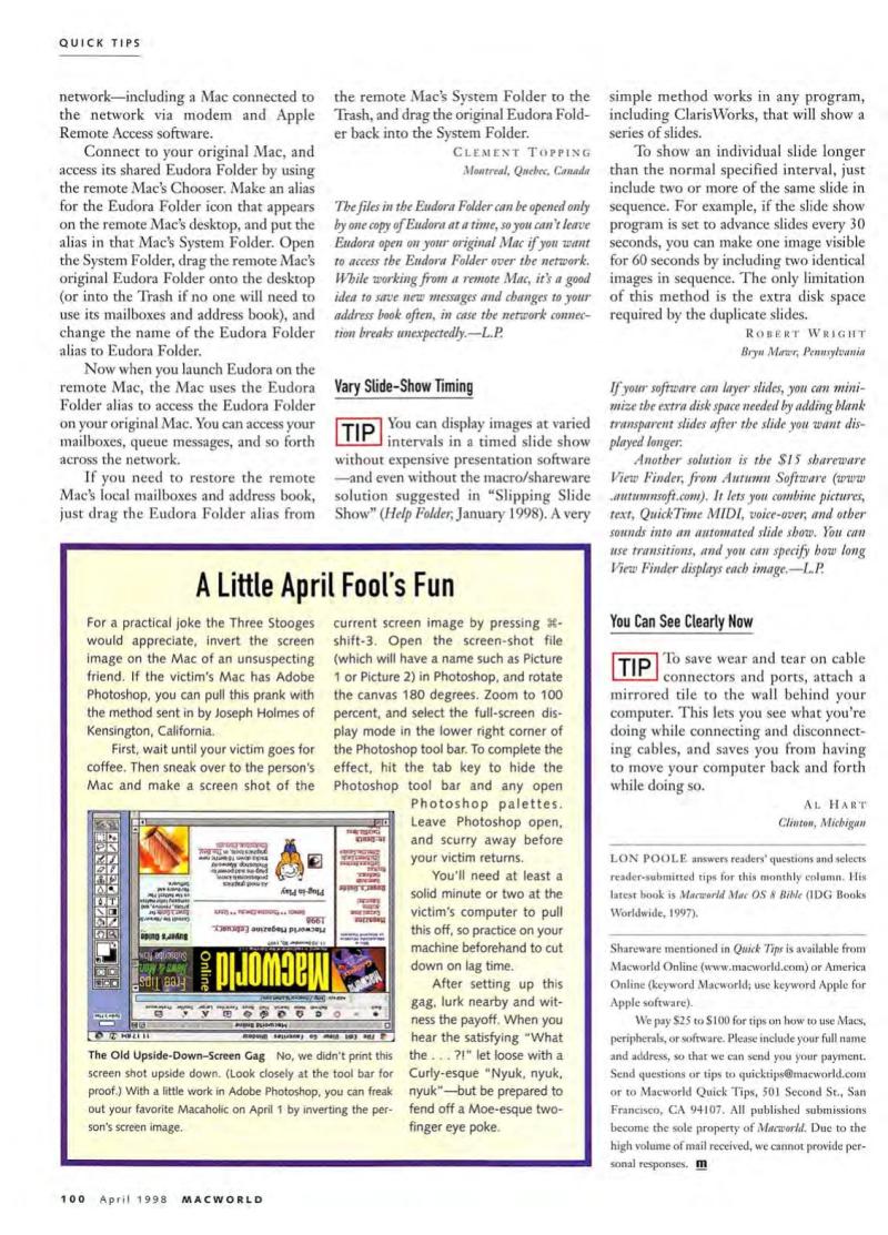MacWorld9804April1998 — page 102