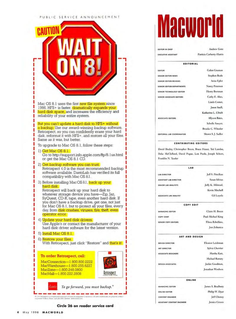 MacWorld9805May1998 — page 8