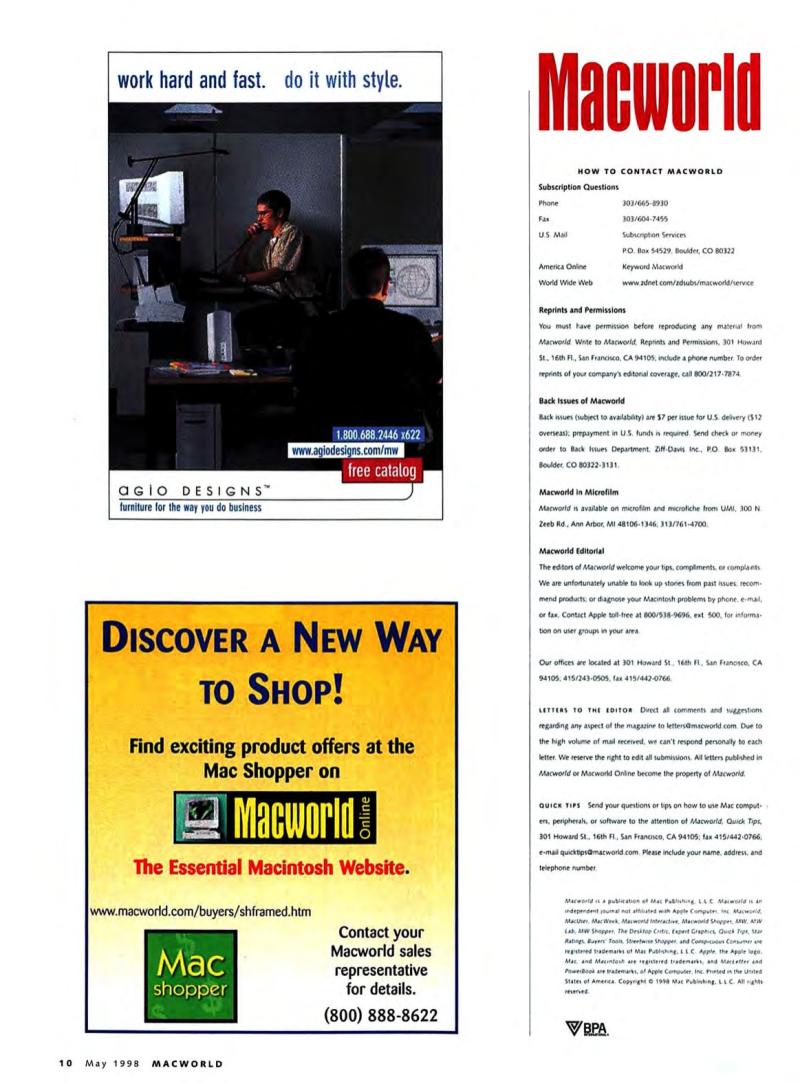 MacWorld9805May1998 — page 12