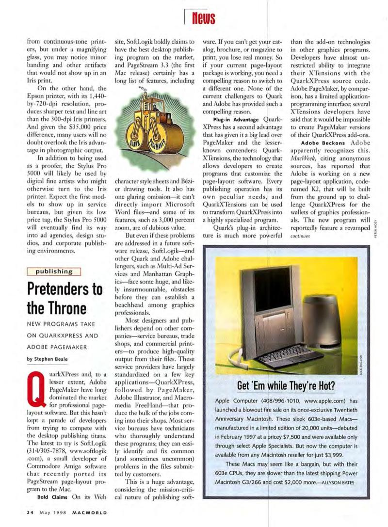 MacWorld9805May1998 — page 26