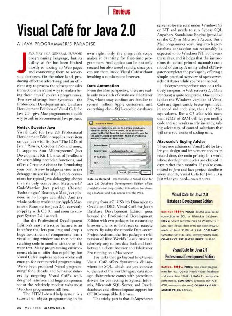 MacWorld9805May1998 — page 38