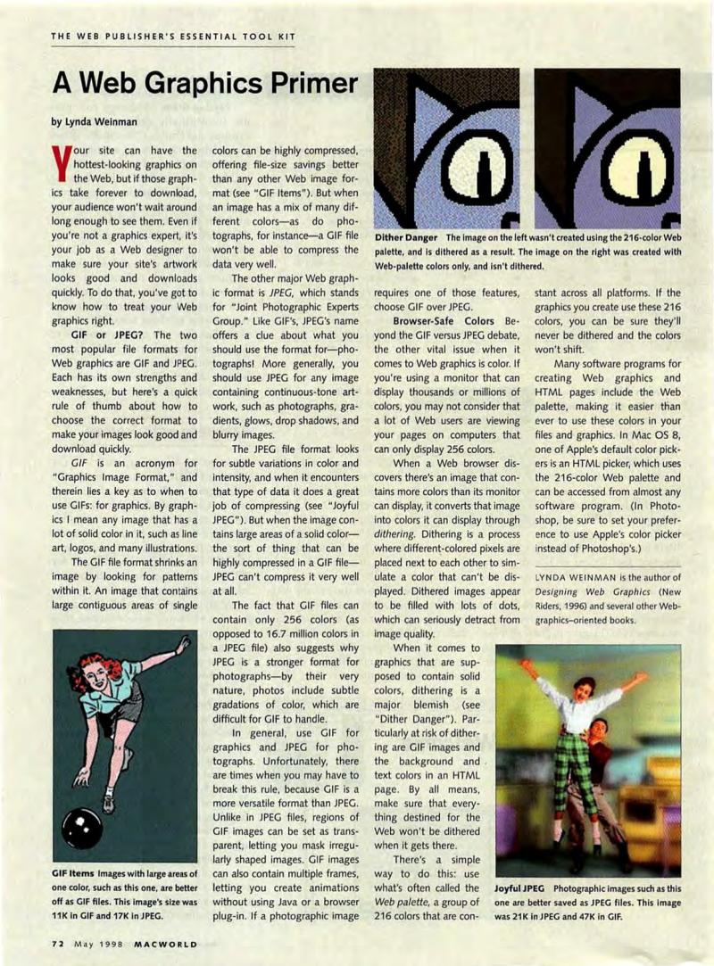 MacWorld9805May1998 — page 76