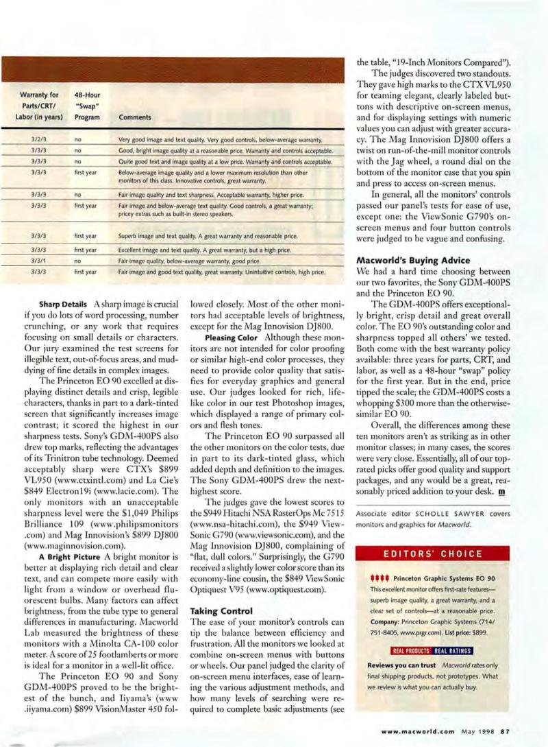 MacWorld9805May1998 — page 91