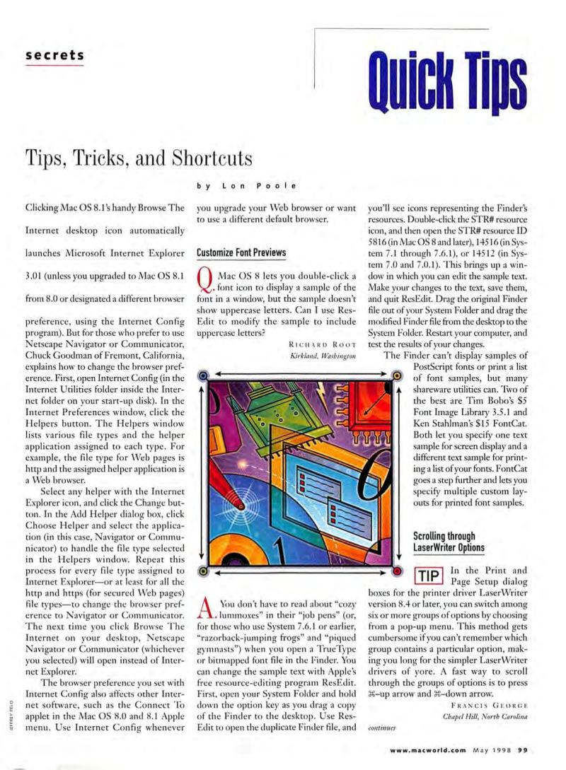 MacWorld9805May1998 — page 103