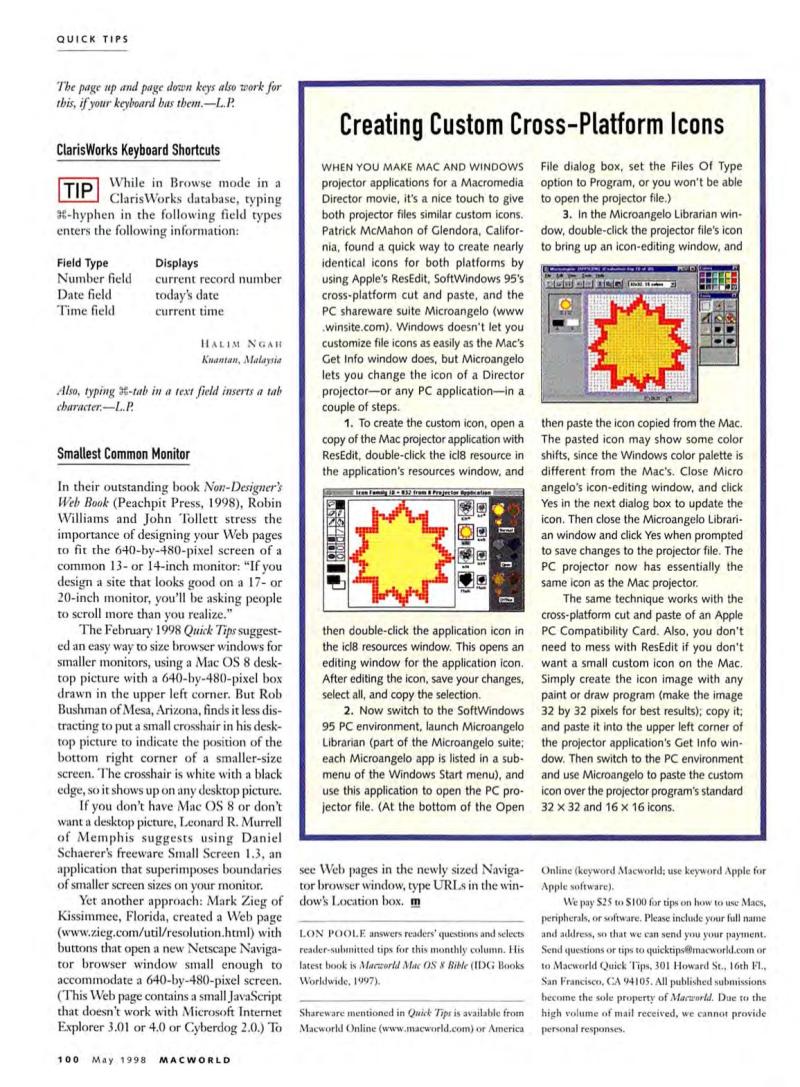 MacWorld9805May1998 — page 104