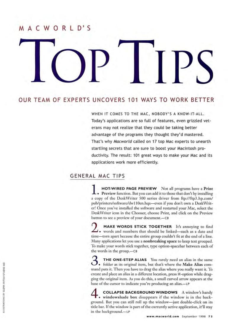 MacWorld9809September1998 — page 67