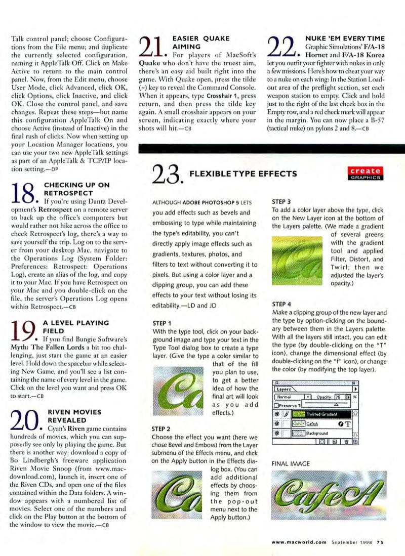 MacWorld9809September1998 — page 69