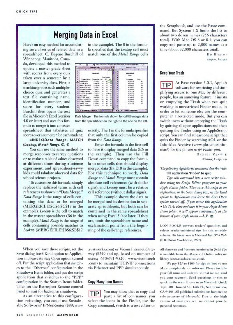 MacWorld9809September1998 — page 98