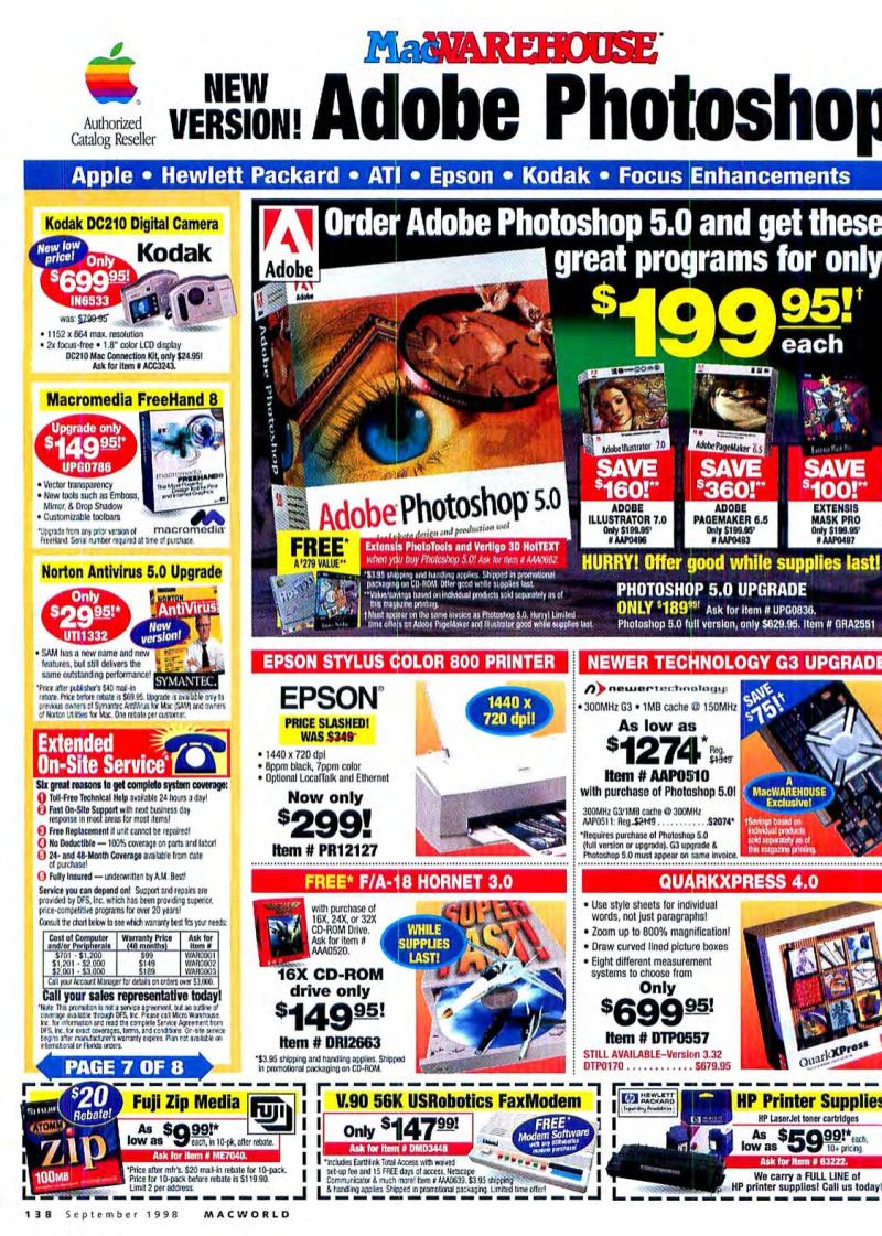 MacWorld9809September1998 — page 132