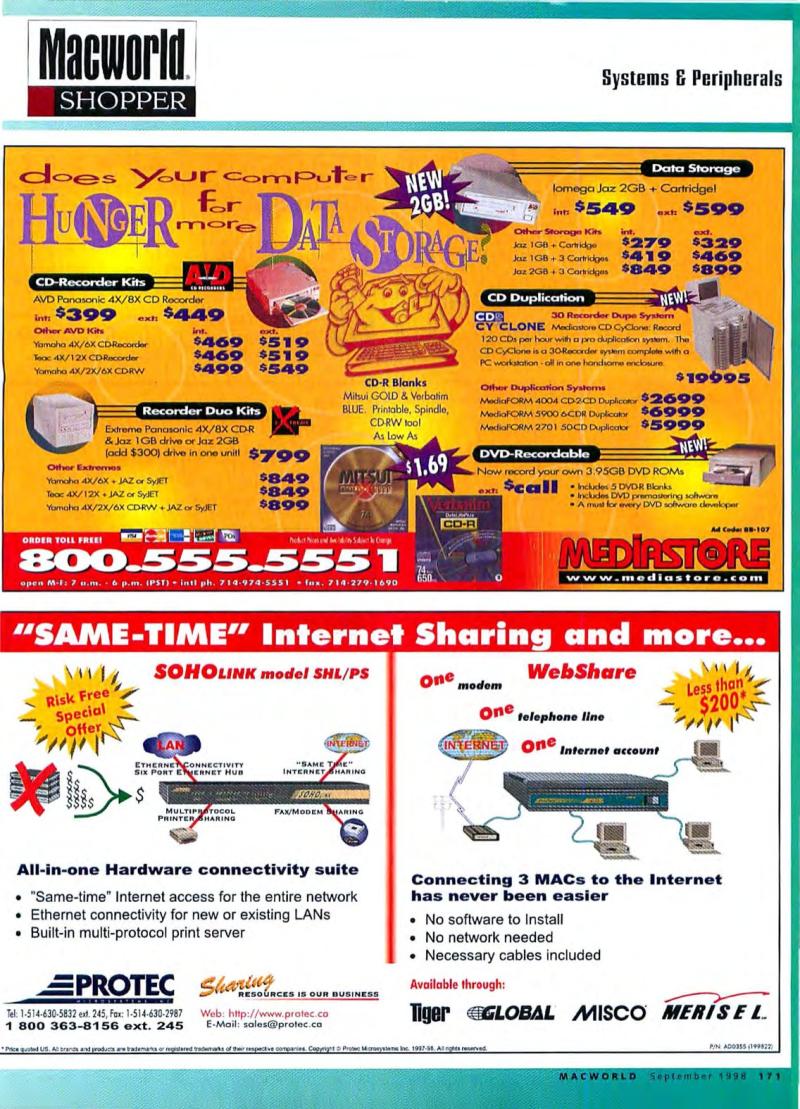 MacWorld9809September1998 — page 167