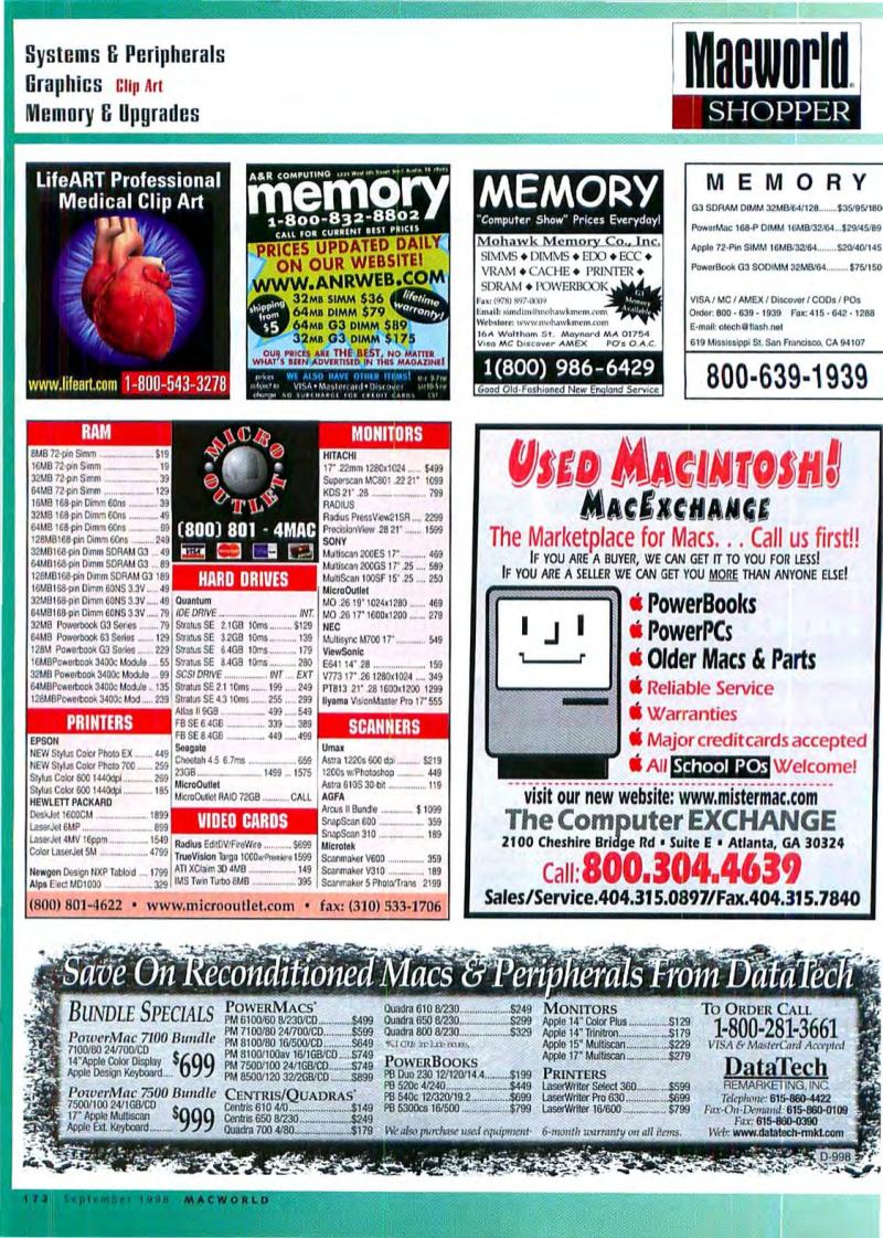MacWorld9809September1998 — page 168