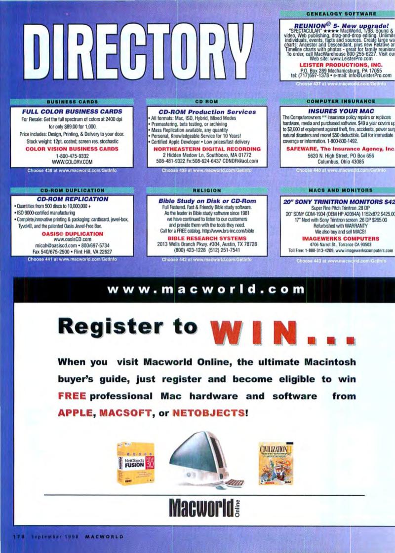 MacWorld9809September1998 — page 174