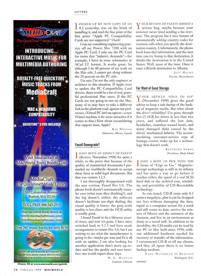 MacWorld9902February1999 — page 18