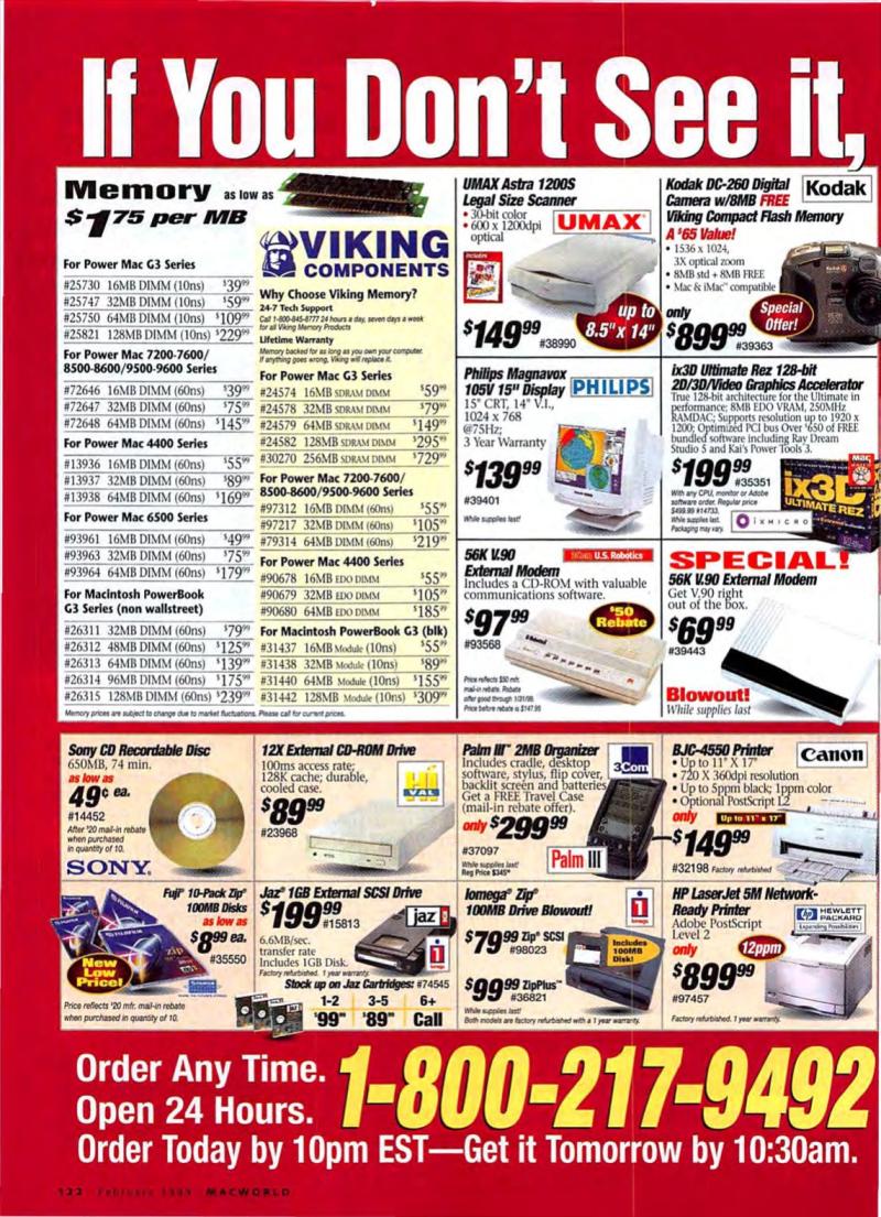 MacWorld9902February1999 — page 130