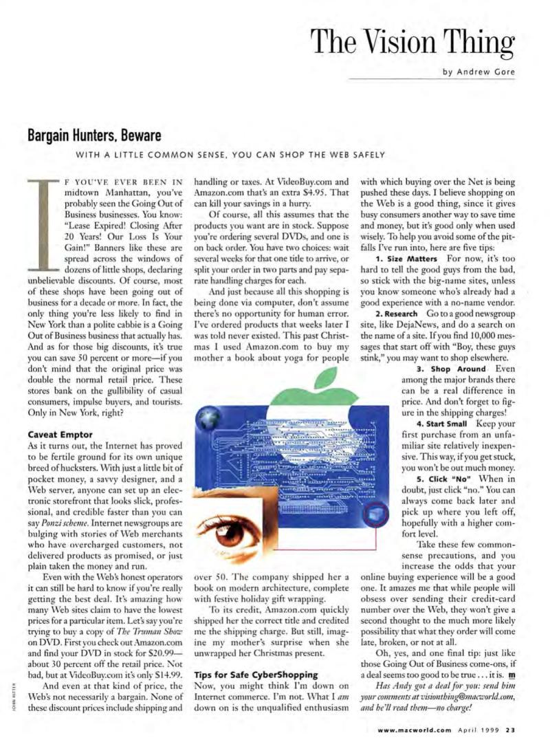 MacWorld9904April1999 — page 25