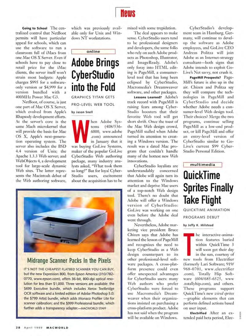 MacWorld9904April1999 — page 30