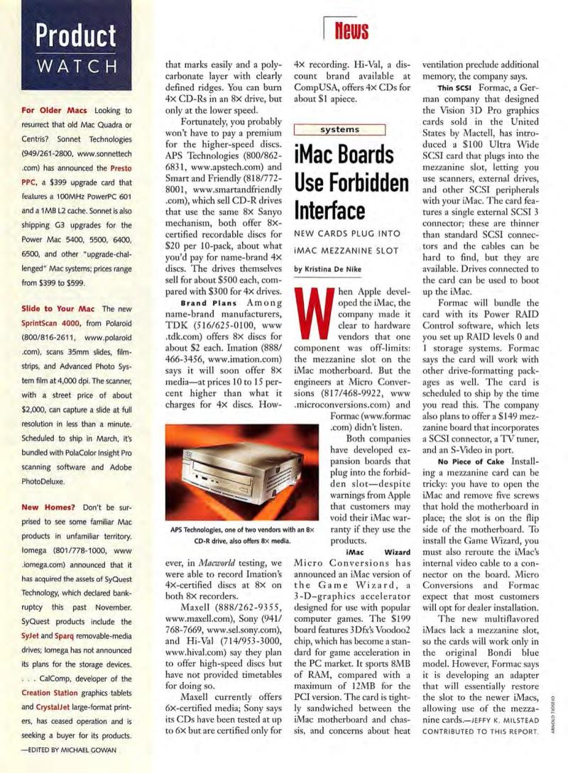 MacWorld9904April1999 — page 32