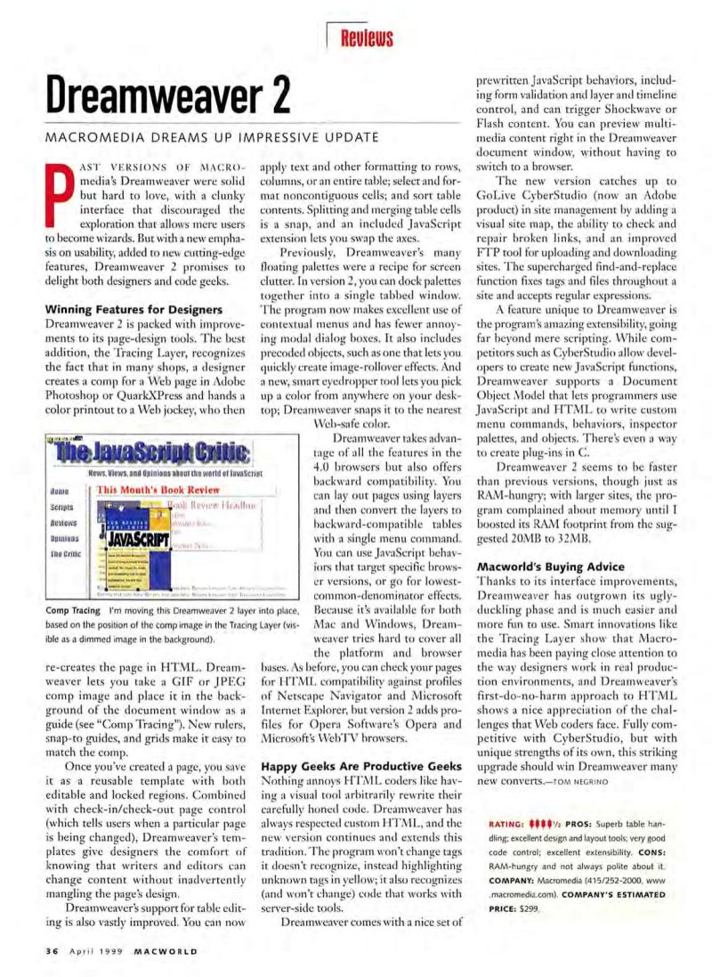 MacWorld9904April1999 — page 38
