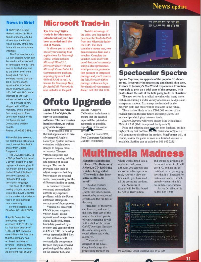 MacFormat 01 Apr. 93 1614x1200 Screengrab Patchwork — page 11