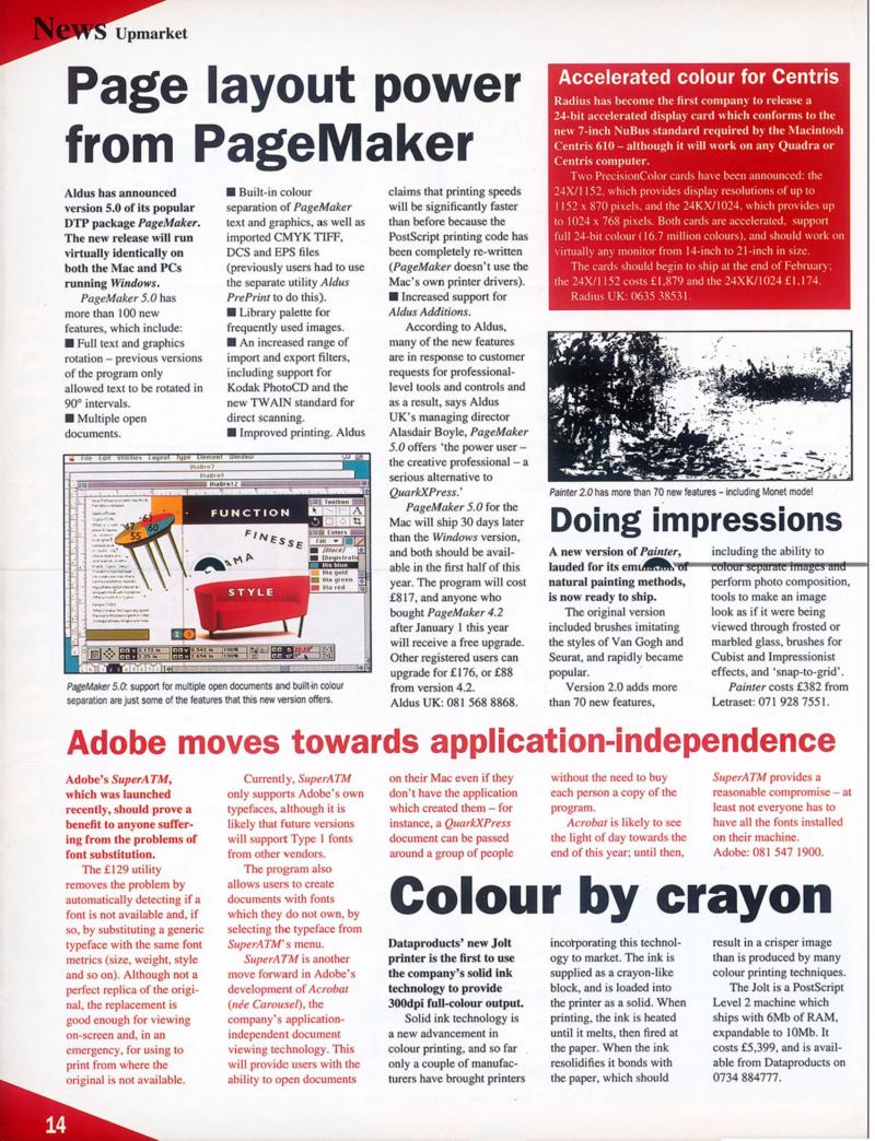 MacFormat 01 Apr. 93 1614x1200 Screengrab Patchwork — page 14