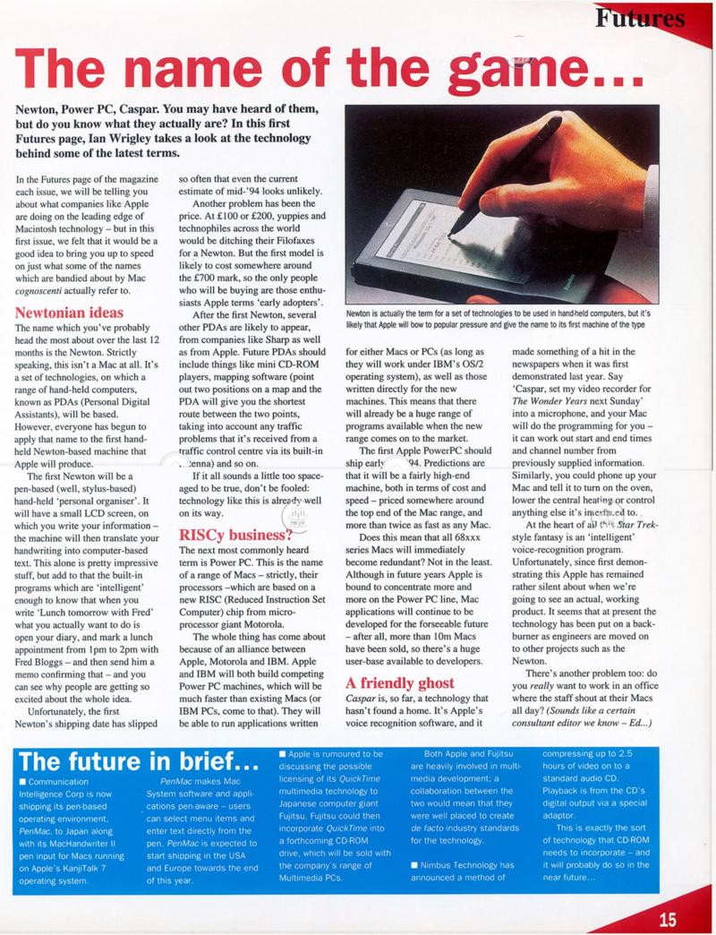 MacFormat 01 Apr. 93 1614x1200 Screengrab Patchwork — page 15