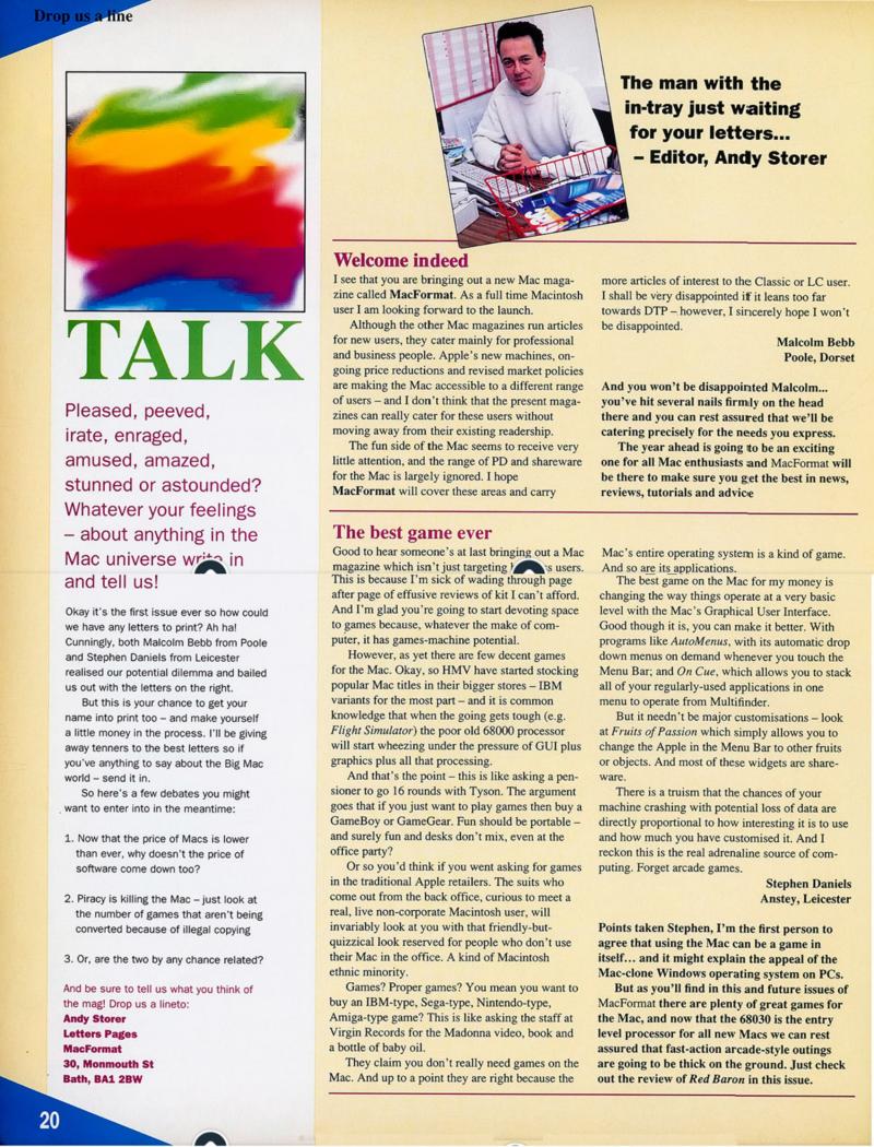 MacFormat 01 Apr. 93 1614x1200 Screengrab Patchwork — page 20