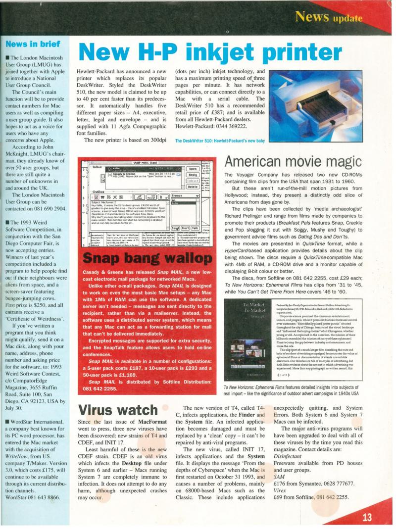 MacFormat 02 May 93 v2 — page 13