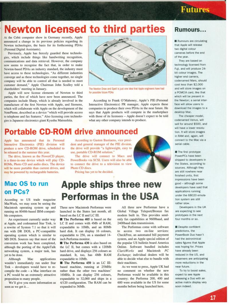 MacFormat 02 May 93 v2 — page 17