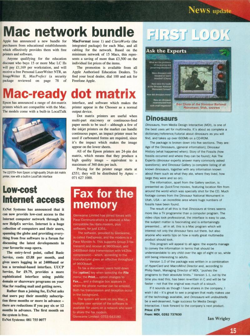 MacFormat 02 May Jun 93 2600x3497 — page 15