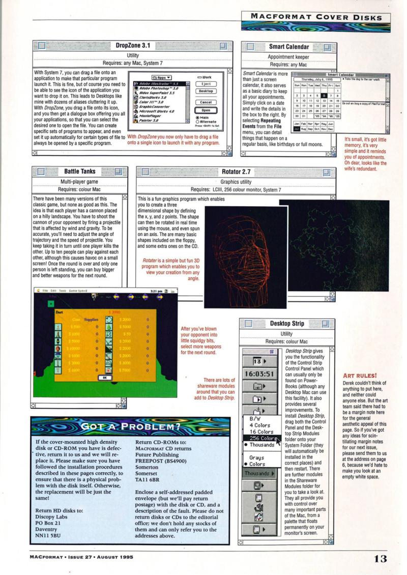 MacFormat 027 Aug. 95 — page 13