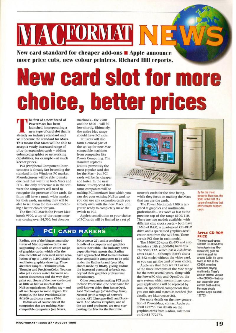 MacFormat 027 Aug. 95 — page 19