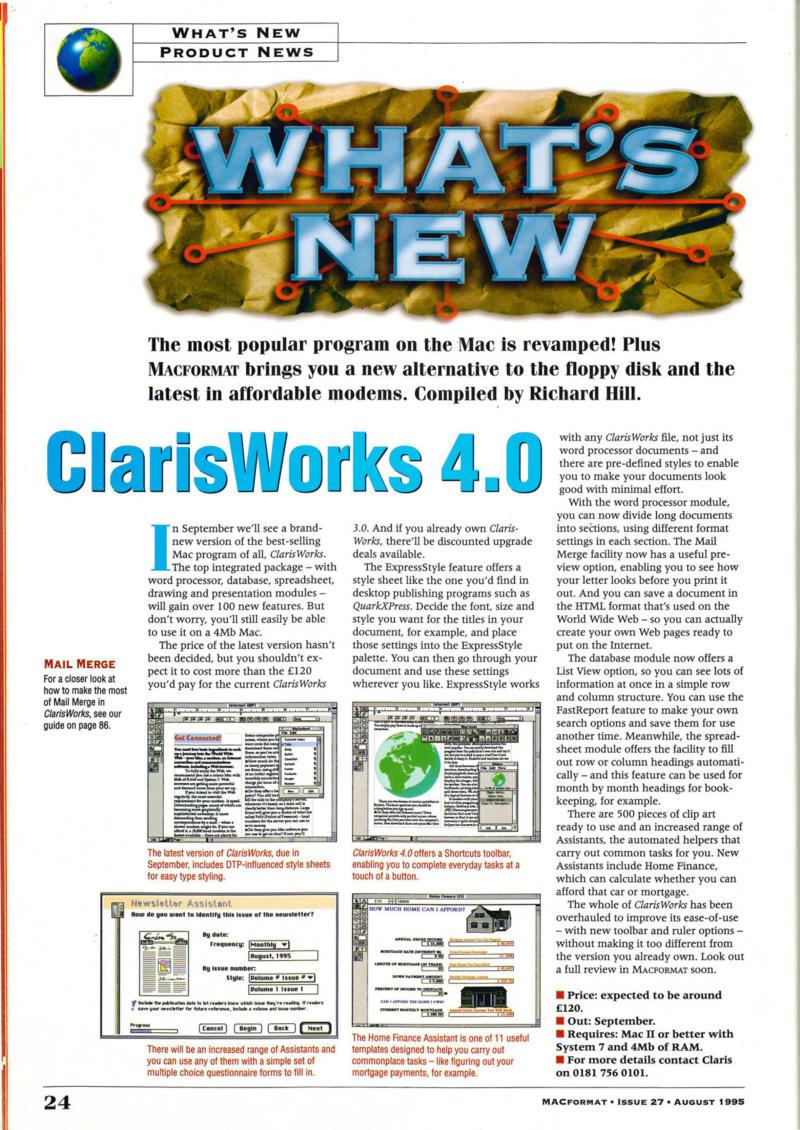 MacFormat 027 Aug. 95 — page 24