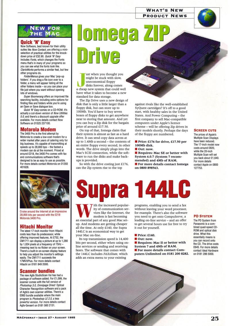 MacFormat 027 Aug. 95 — page 25