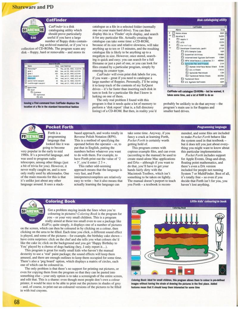 MacFormat 05 Oct. 1993 1600x1200 72dpi — page 68