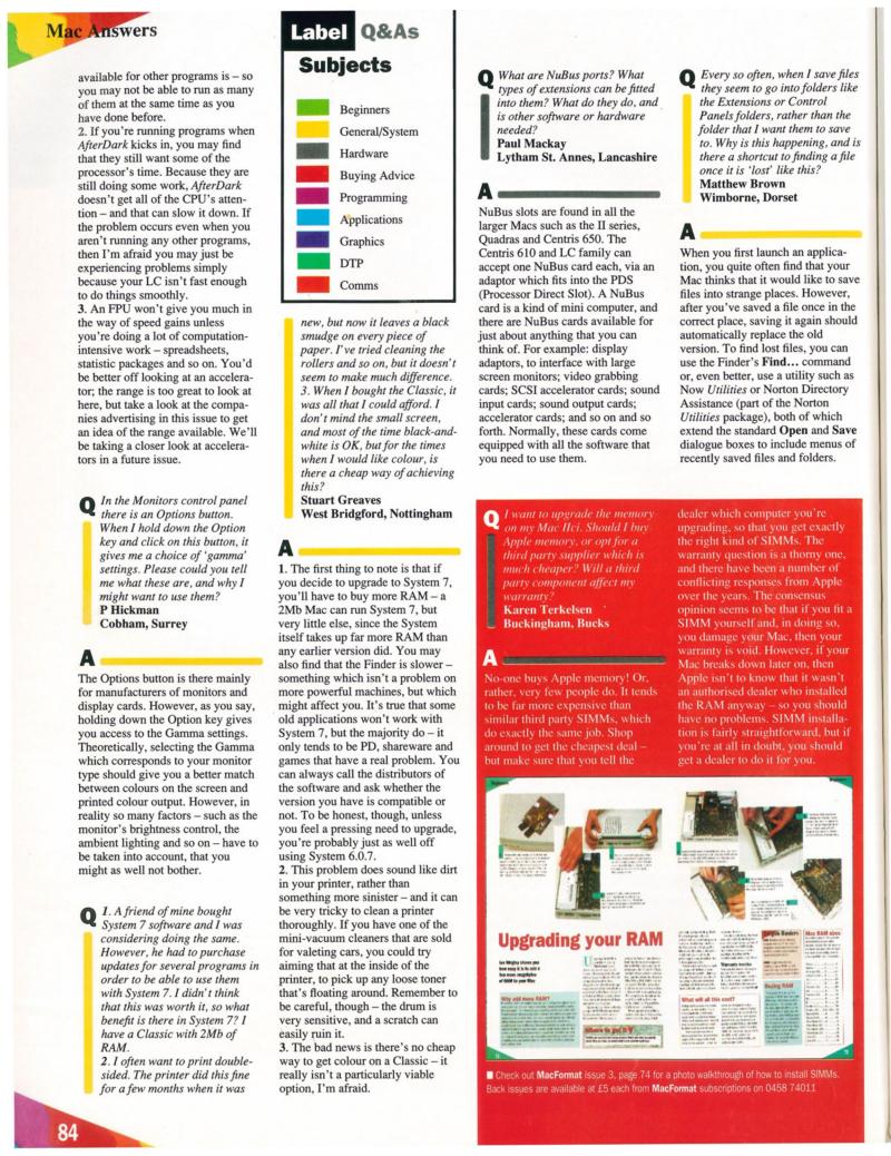 MacFormat 05 Oct. 1993 1600x1200 72dpi — page 84