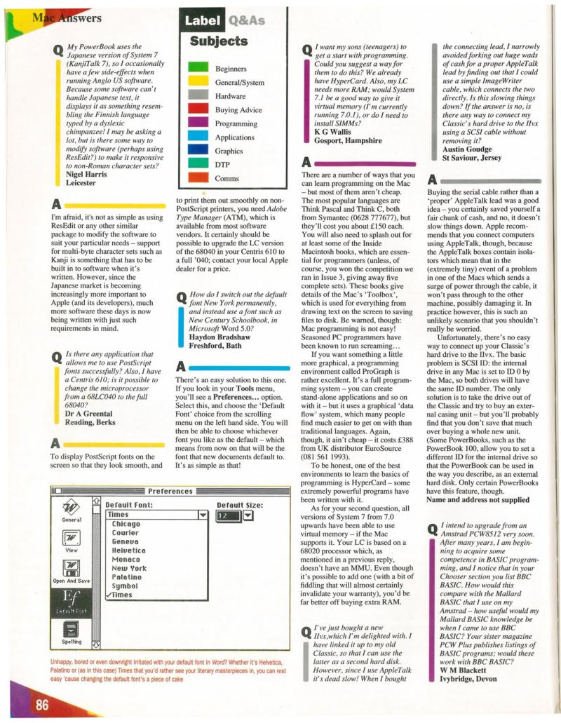 MacFormat 05 Oct. 1993 1600x1200 72dpi — page 86