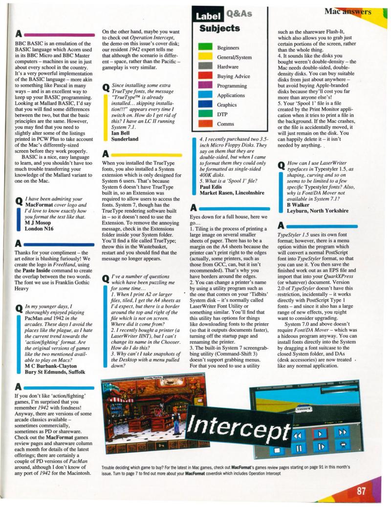 MacFormat 05 Oct. 1993 1600x1200 72dpi — page 87