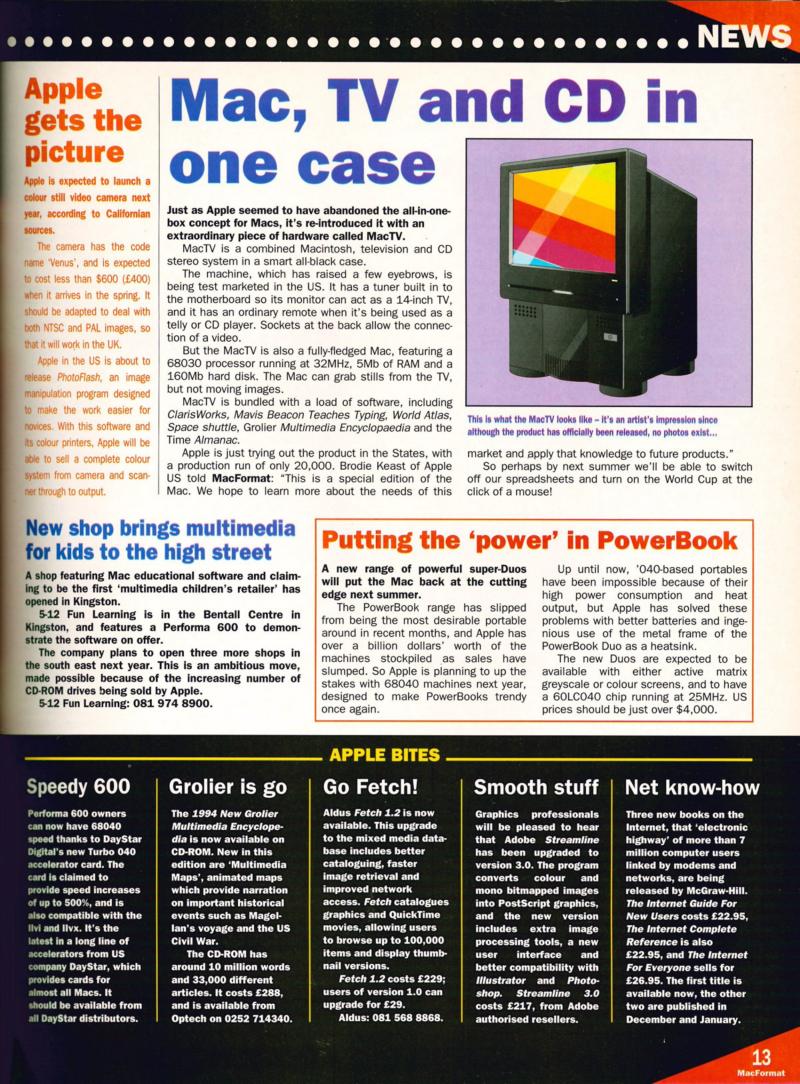 MacFormat 08 Jan. 1994 1600x1200 72dpi — page 13